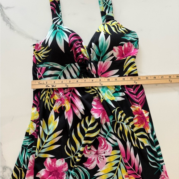 Floral Maxi Dress with Tropical Print Size Extra Small - Picture 4 of 7